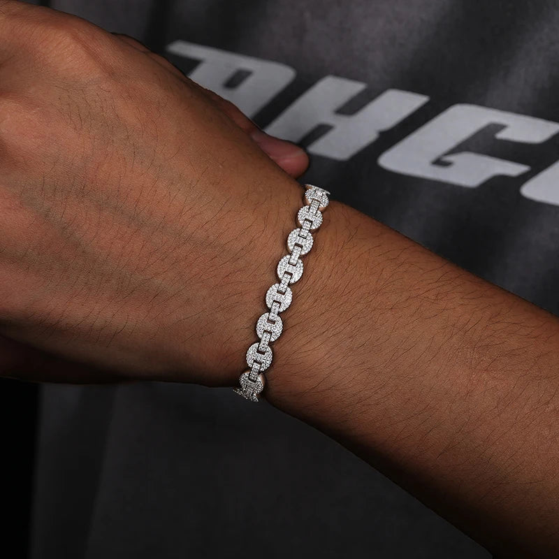Moissanite VVS1 925 Silver Link Bracelet