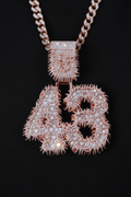 Moissanite VVS1 925 Silver Drip Letter Pendant