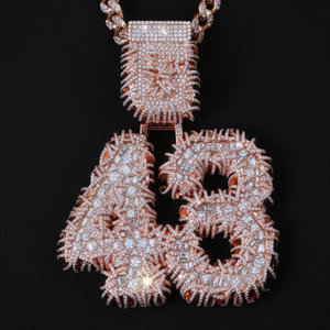 Moissanite VVS1 925 Silver Drip Letter Pendant