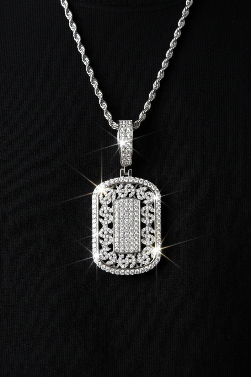 Moissanite VVS1 925 Silver Fortune Pendant