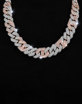 15MM CZ Two-Tone Majesty Cuban Necklace