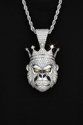 Moissanite VVS1 925 Silver King Kong Pendant