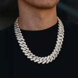 20MM Moissanite VVS1 925 Silver Miami Cuban Necklace