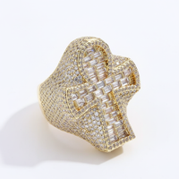 Bague Croix Divine CZ. 
