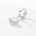 Moissanite VVS1 925 Silver Single Row Ear Cuff Clip – No Pierced Earrings