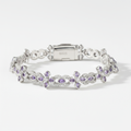 Pulsera de moissanita VVS1 con cruz radiante de infinito en plata 925 (prueba de diamantes)