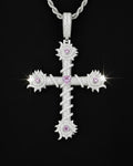 Moissanite VVS1 925 Silver Holy Majesty Cross Pendant
