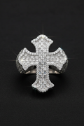 Moissanit VVS1 925 Silver Divine Radiance Korsring (Klarar diamanttestning)