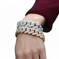 Bracelet Miami Cuban en zircone cubique de 20 mm