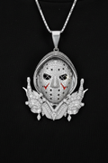 Moissanite VVS1 925 Silver Phantom Hoodie Pendant