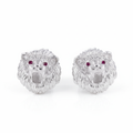Moissanite VVS1 925 Silver Majestic Lion’s Roar Earrings