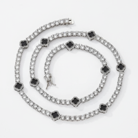 4 mm CZ Luxe Clover Tennis Necklace