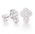 Moissanite VVS1 925 Silver Cross Earrings