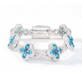 Moissanite VVS1 925 Silver Clover Bracelet