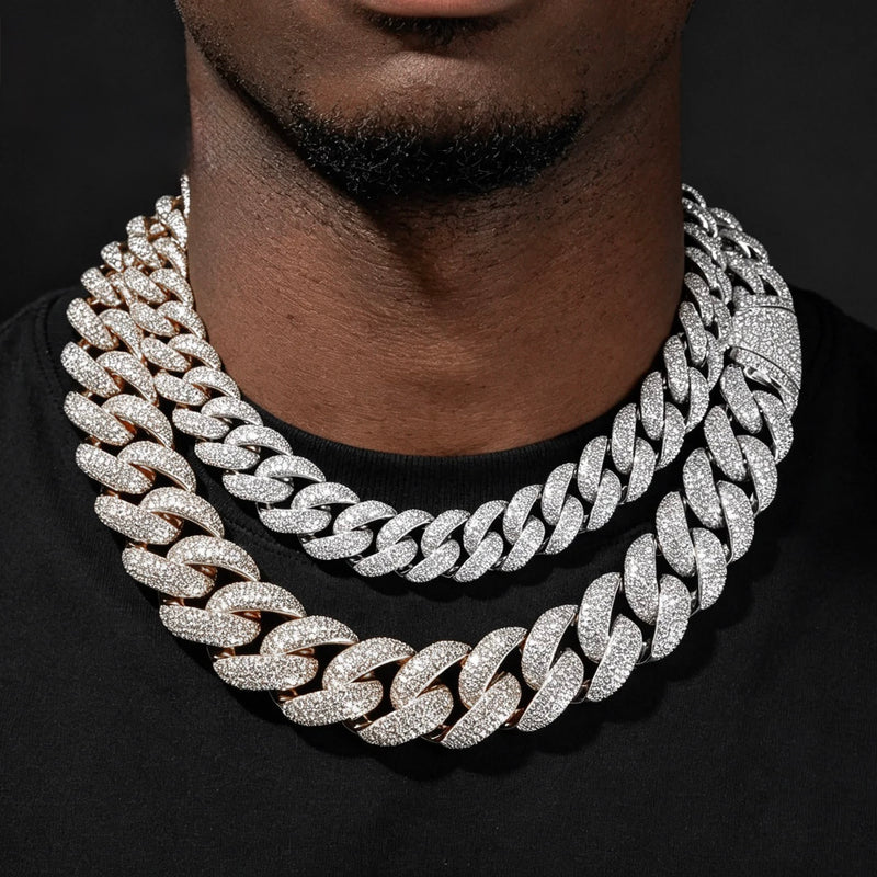 CZ Iced Out 24MM/28MM Miami Cuban Link Necklace