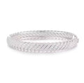 8MM Moissanite VVS1 925 Silver Twist Bangle Bracelet