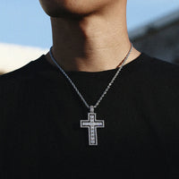 CZ Elegant Cross Pendant (touhalsband ingesluit)