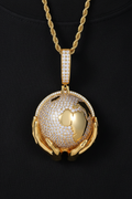 Moissanite VVS1 925 Silver Globe of Power Pendant
