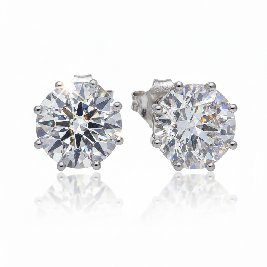 Moissanite VVS1 925 Silver Stud Earring