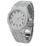 Moissanite VVS1 42MM Stainless Steel Iced Out Watch - 21.5ct