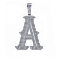 Moissanite VVS1 925 Custom Varsity Initial Pendant