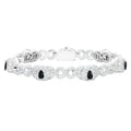 Moissanite VVS1 925 Silver Infinity Mariner Link Bracelet