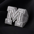 CZ Custom Baguette Letter Ring