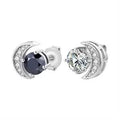 Moissanite VVS1 925 Silver Moon Earrings