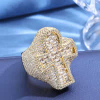 CZ Divine Cross Ring.