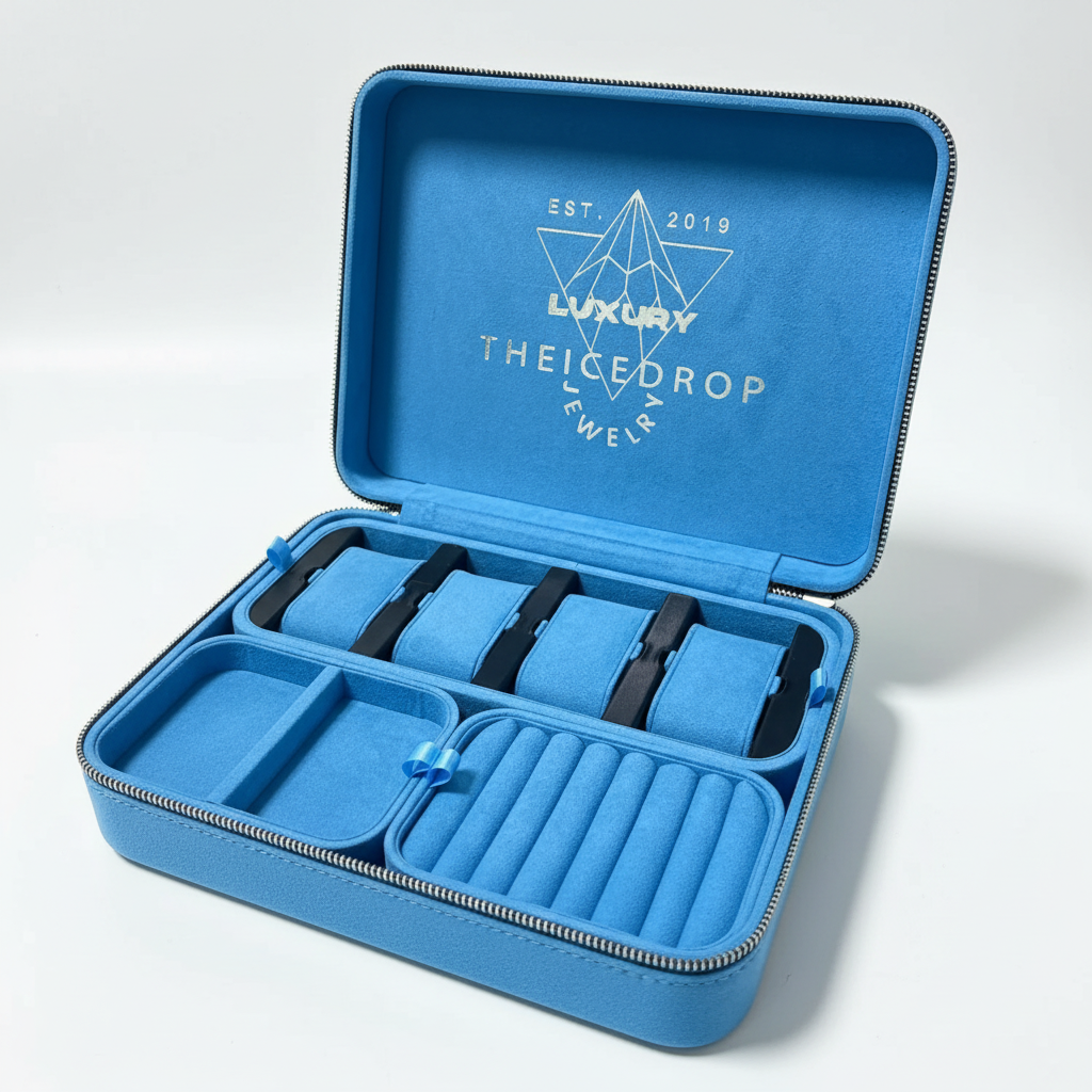 THEICEDROP Jewelry Case – White Background